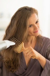 Blow Drying Hair