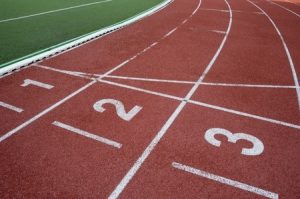 Track Athlete Wears Wig